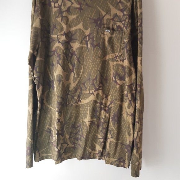 Volcom Punch Dagger Crew Long Sleeve Shirt Army New! Size XL - Picture 5 of 15